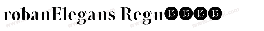 robanElegans Regu字体转换